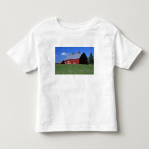 Red barn in Latah County, Idaho state PR MR) Toddler T-Shirt