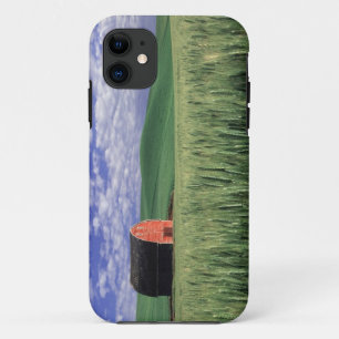 Red barn in wheat & barley field in Whitman 2 Case-Mate iPhone Case