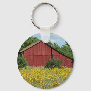 Red Barn Key Ring