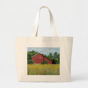 Red Barn Large Tote Bag