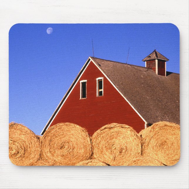 Red Barn Moon Mouse Pad (Front)
