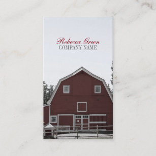 Red Barn Business Cards Zazzle Nz