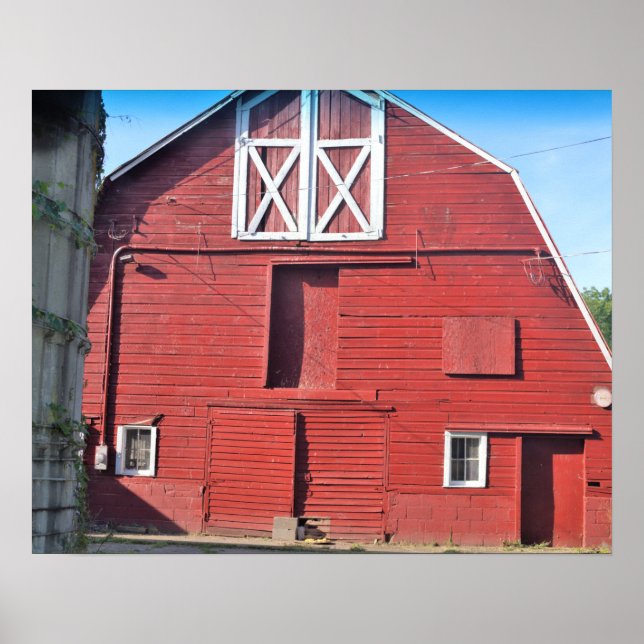 Red Barn Photo Poster (Front)