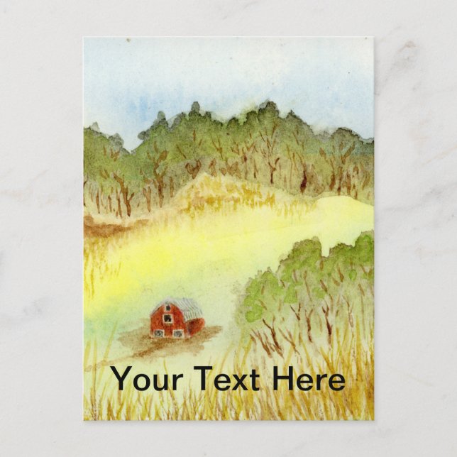 Red Barn Postcard (Front)