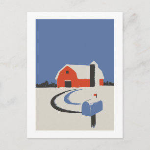 Red Barn Postcard