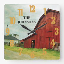 Red Barn Scenic Rustic Country 