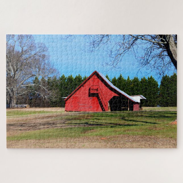 Red Barn Shed puzzle (Horizontal)