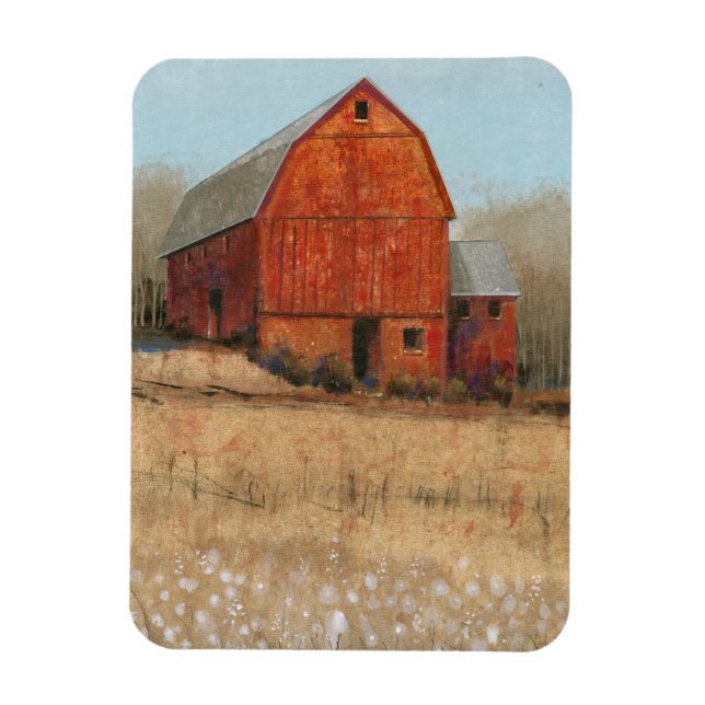 Red Barn View Magnet (Vertical)