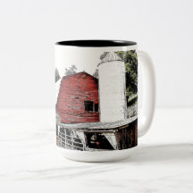 Red Barn with silo in Western North Carolina