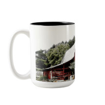 Red Barn with silo in Western North Carolina