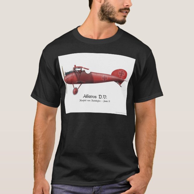 Red Baron aka Manfred von Richthofen and his plane T-Shirt (Front)