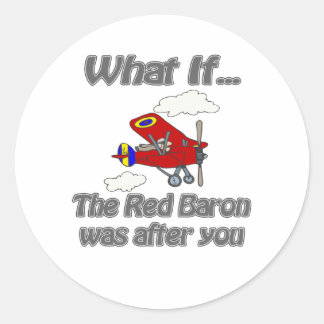 Red Baron Classic Round Sticker
