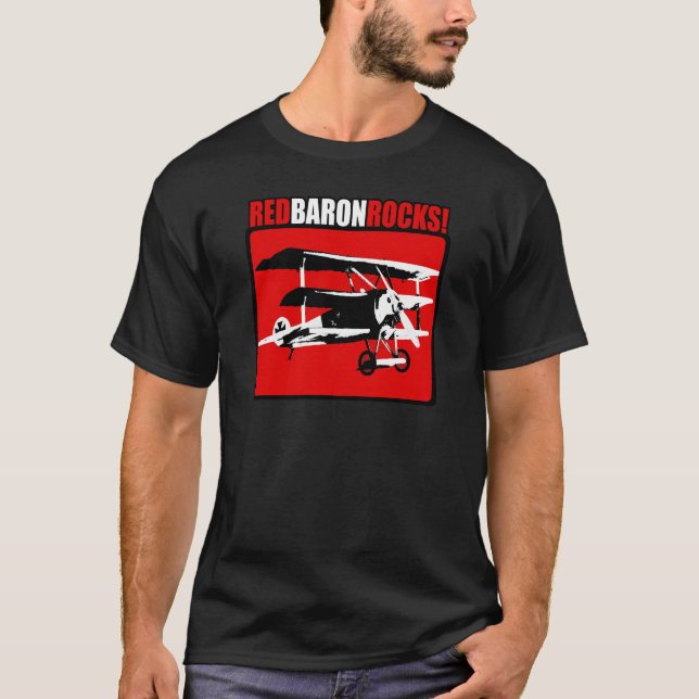 Red Baron Rocks! T-Shirt (Front)