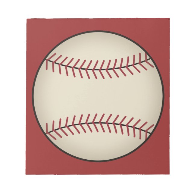 Red Baseball Notepad (Front)