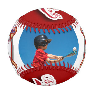 Red Baseball with Photo