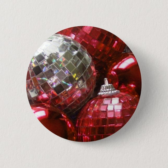 Red Baubles button (Front)