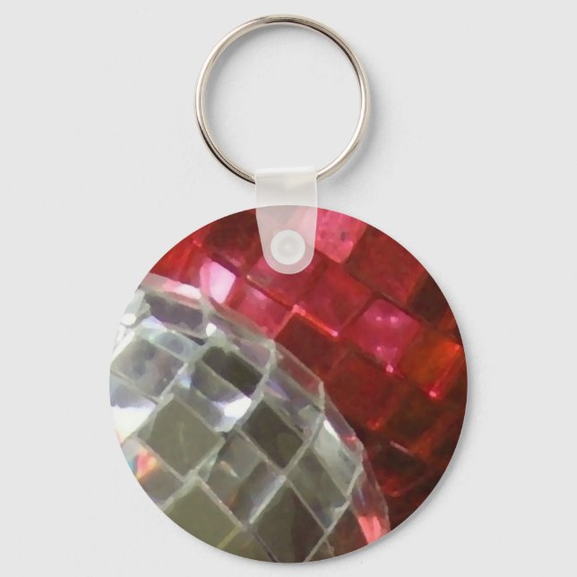 Red Baubles detail keychain (Front)