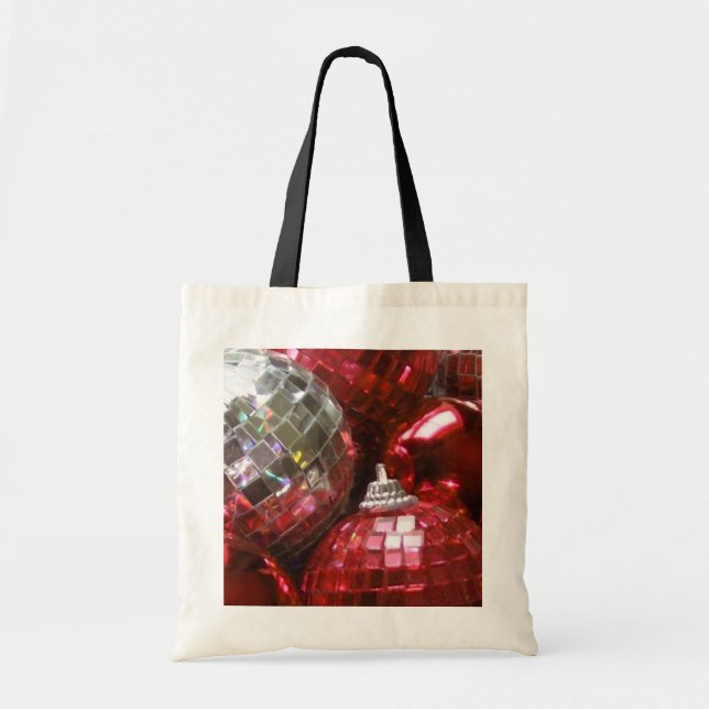 Red Baubles tote bag (Front)