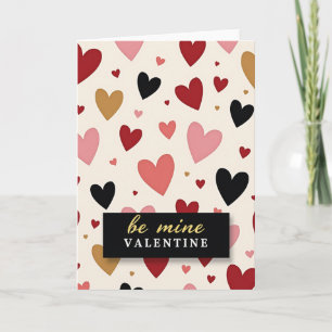 Red Be Mine Valentine Heart Card
