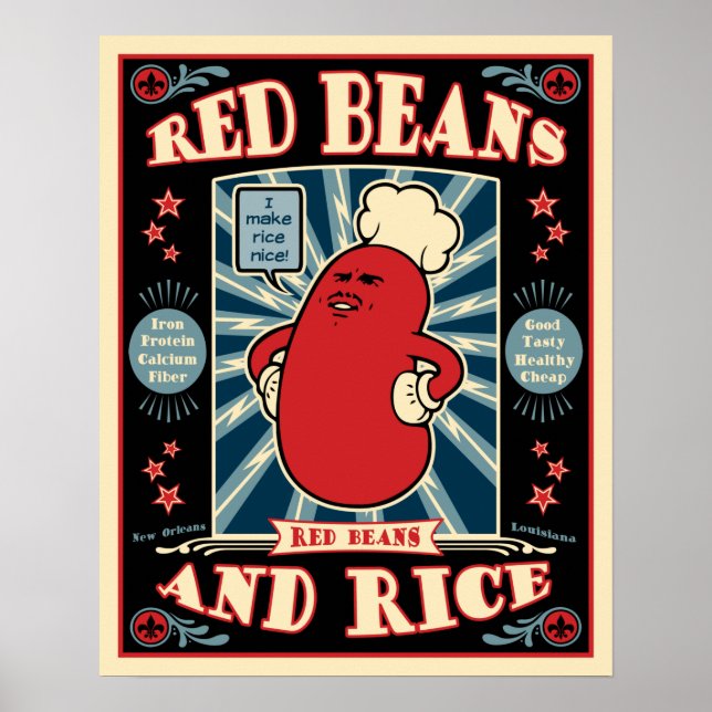 Red Beans & Rice Poster (Front)