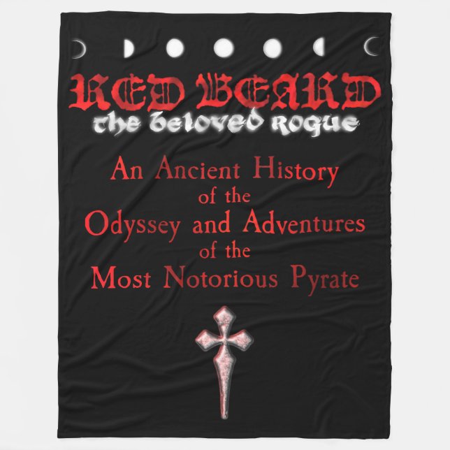 Red Beard large throw blanket (Front)