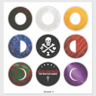 Red Beard Pirate Stickers