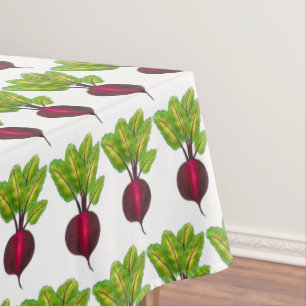 Red Beet Beetroot Root Vegetable Garden Veggies Tablecloth