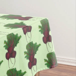 Red Beet Bunch Garden Vegetable Beetroot Foodie Tablecloth