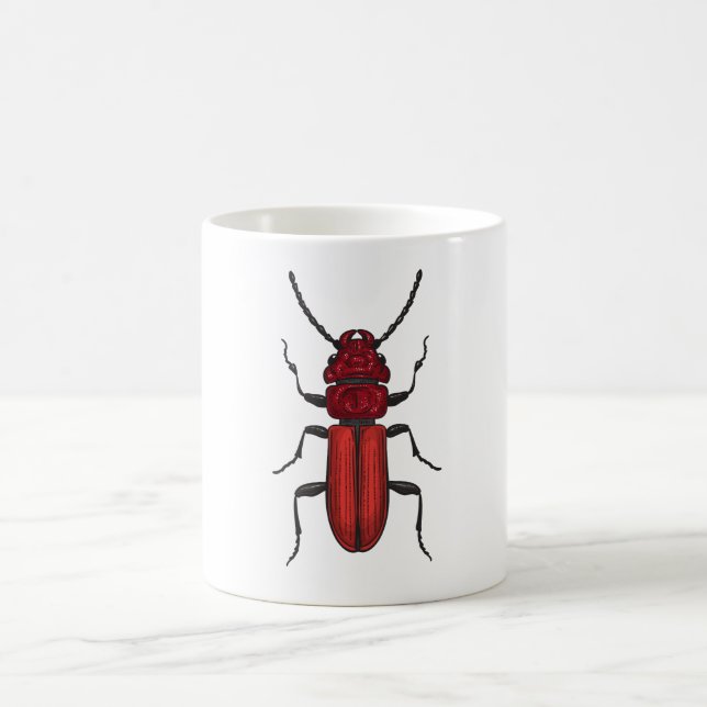Red beetle coffee mug (Center)