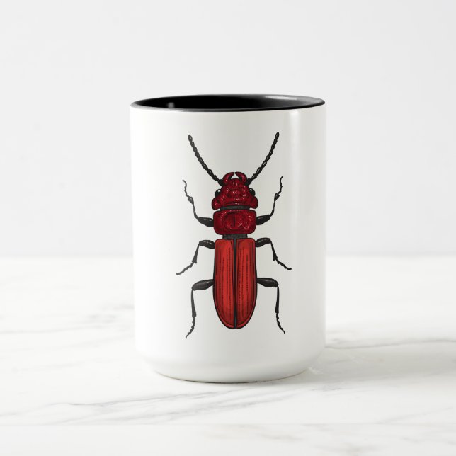 Red beetle mug (Center)