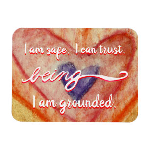 Red "Being" Root Chakra Awareness Words Magnets
