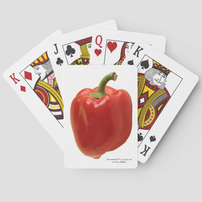 Red Bell Pepper.  Fresh from Mexico  Playing Cards (Back)