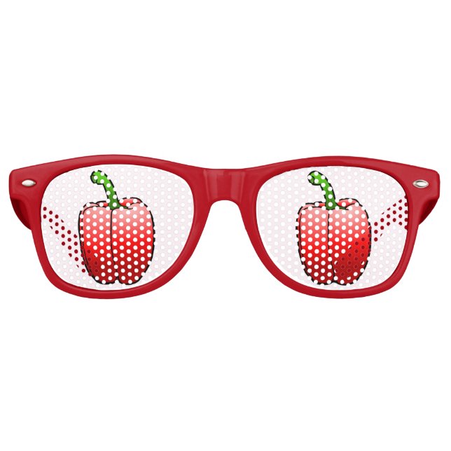 Red Bell Pepper Retro Sunglasses (Front)