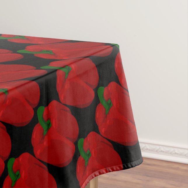 Red Bell Peppers Tablecloth (In Situ)