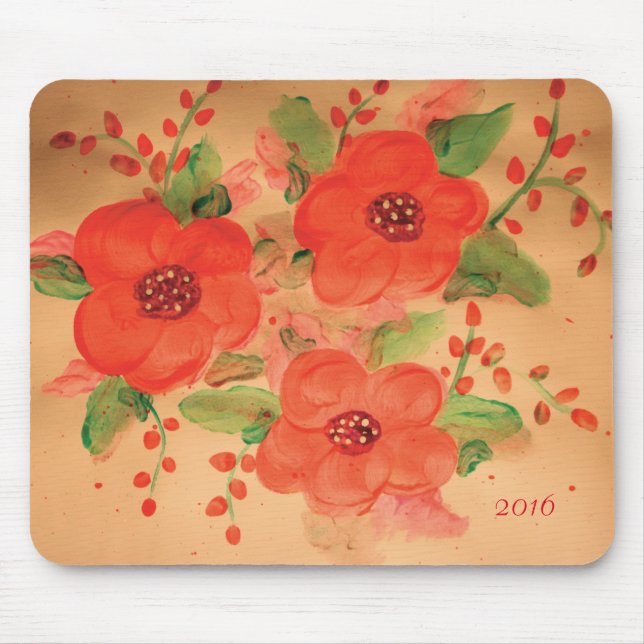 Red Bella Mouse Pad (Front)