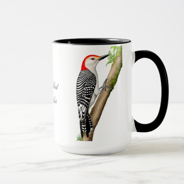 Red Bellied Woodpecker Customisable Mug (Right)