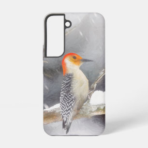 Red-Bellied Woodpecker Painting Original Bird Art Samsung Galaxy Case