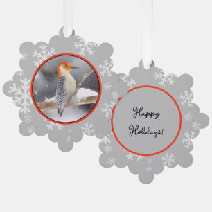 Red-Bellied Woodpecker Painting Original Bird Art Tree Decoration Card