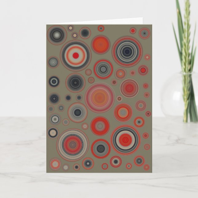 Red-bellied Woodpecker Swirl Holiday Card (Front)