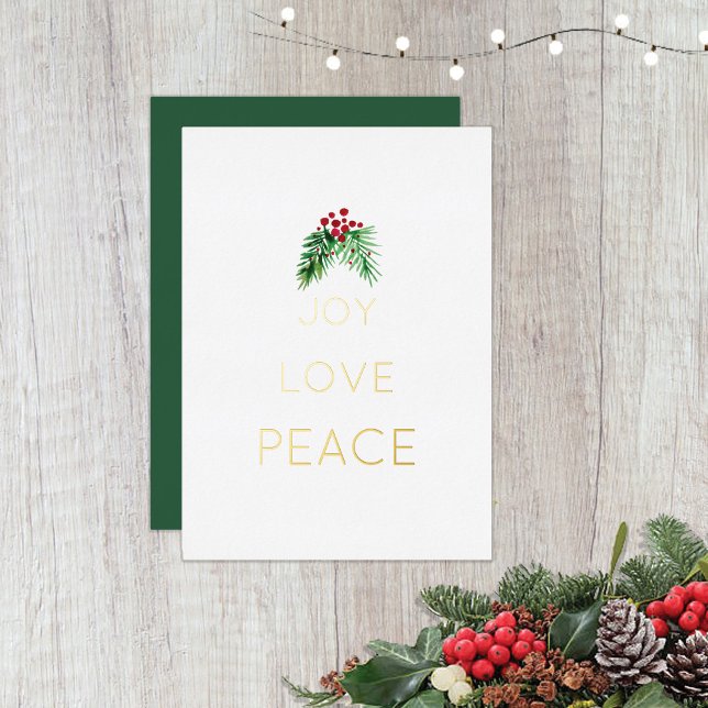 Red Berries and Greenery Watercolor Gold (Creator Uploaded)