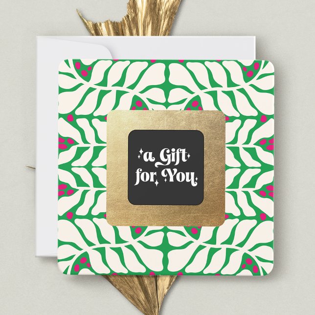 Red Berries Christmas  Gift Certificate (Creator Uploaded)