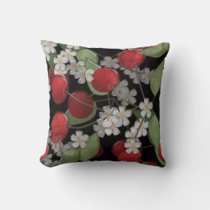 Red berries cushion