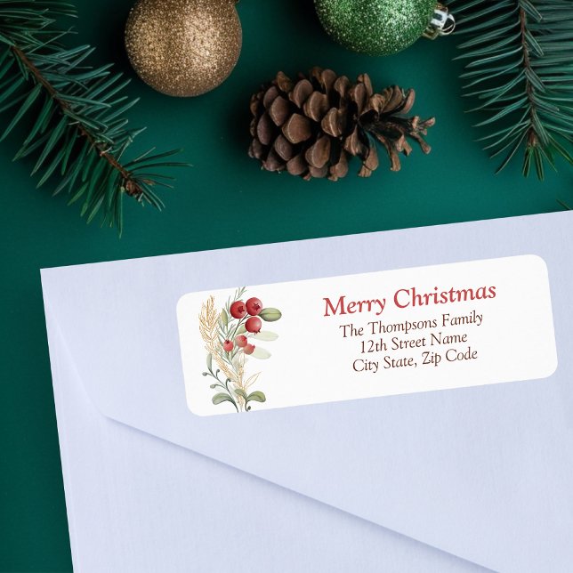 Red Berries Greenery Elegant Christmas (Creator Uploaded)