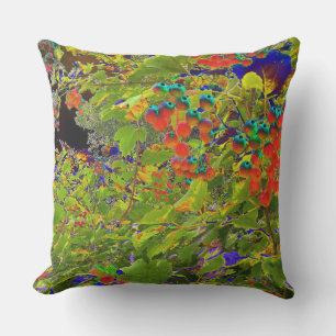 Red Berries Jumbo Outdoor Pillow