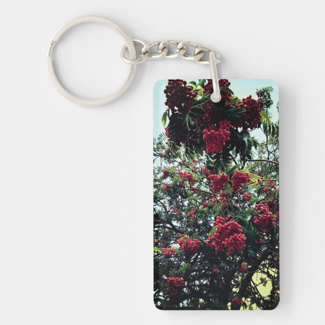 Red berries key ring (Front)
