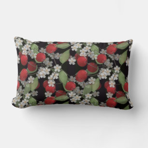 Red berries lumbar cushion