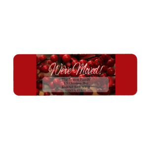 Red berries we've moved   address label