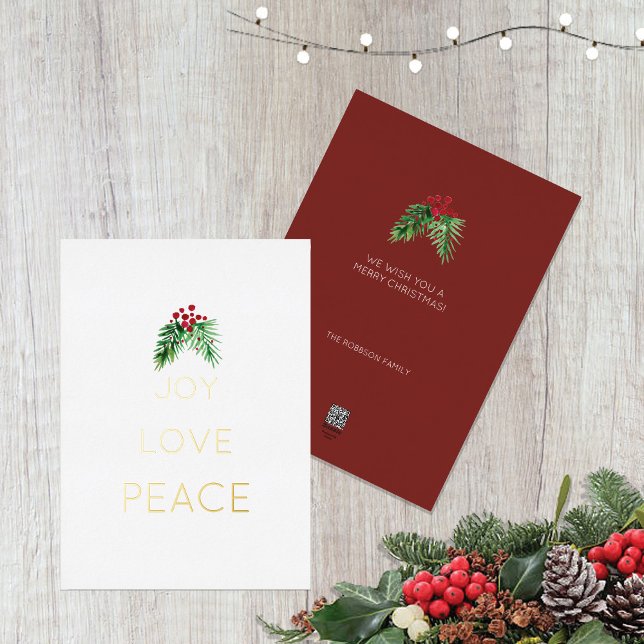 Red Berries Wreath Watercolor Gold (Creator Uploaded)