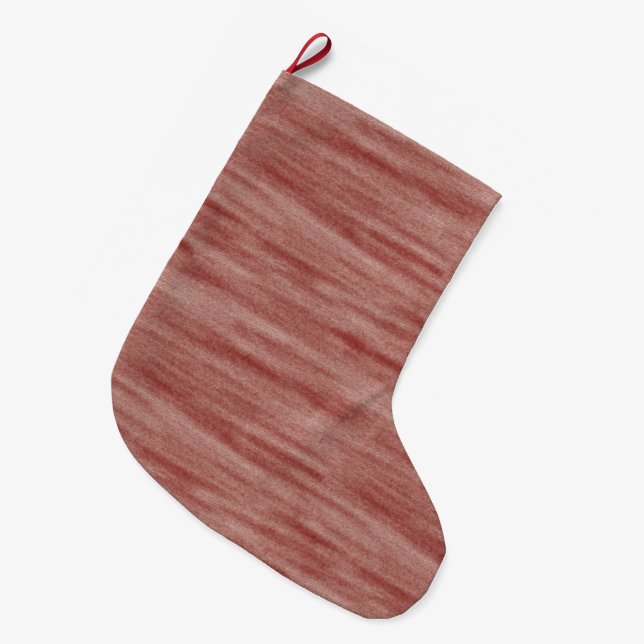 Red Berry Christmas Large Christmas Stocking (Front (Hanging))