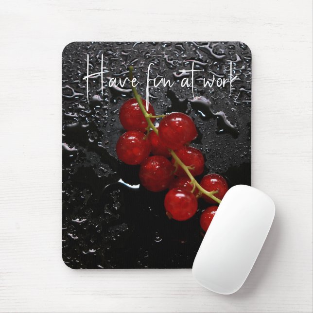 Red berry mouse pad (With Mouse)
